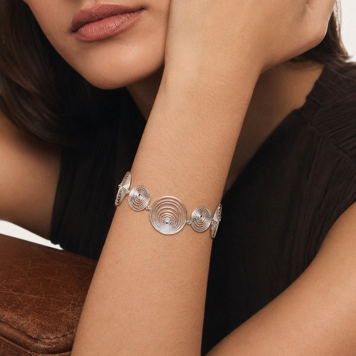 Pulseira Maré em Prata