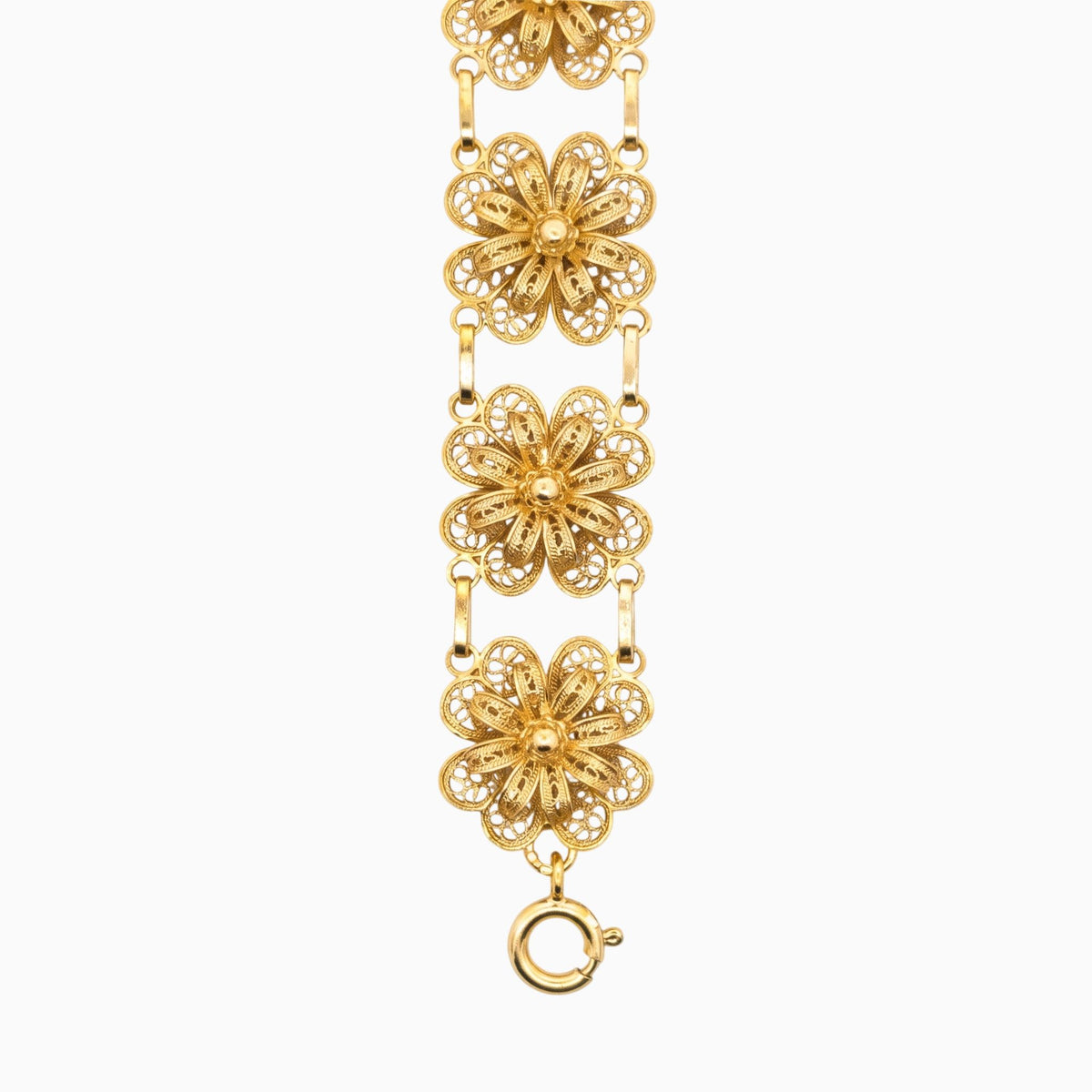 Pulseira Cosmea em Prata Dourada