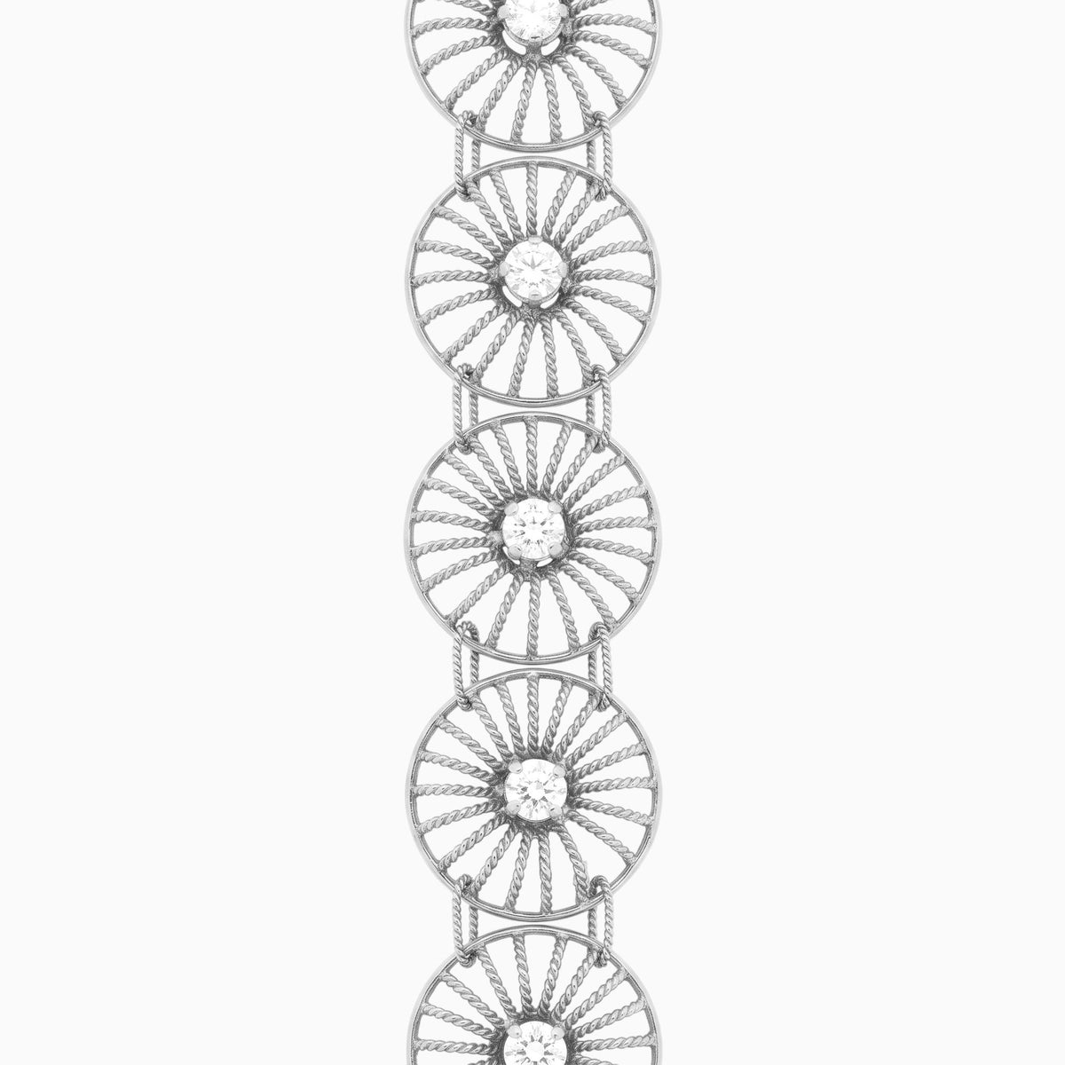 Pulseira Roda de Fiandeira em Prata